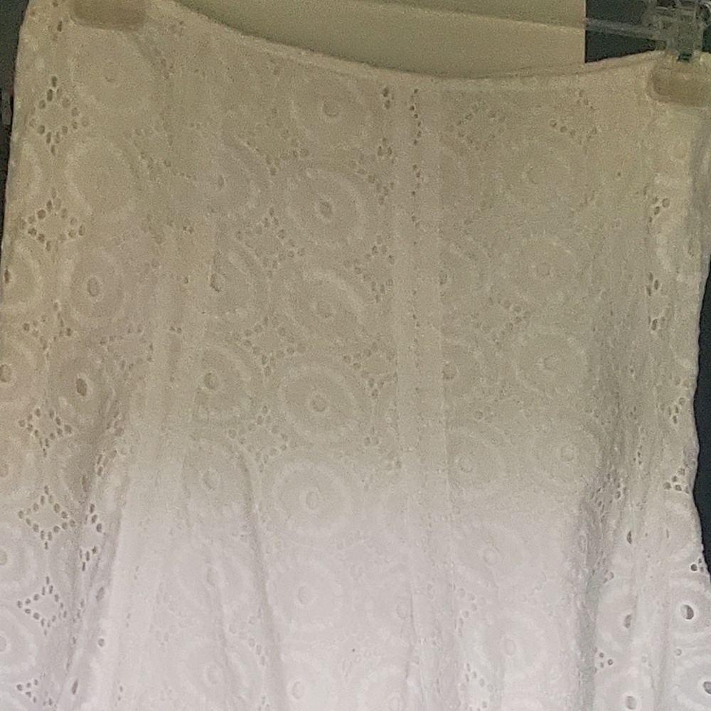 CAbi #381 Lizette Skirt Sz 8 white